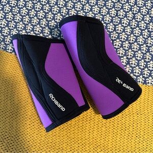 Rehband Purple and Black Knee Sleeves
